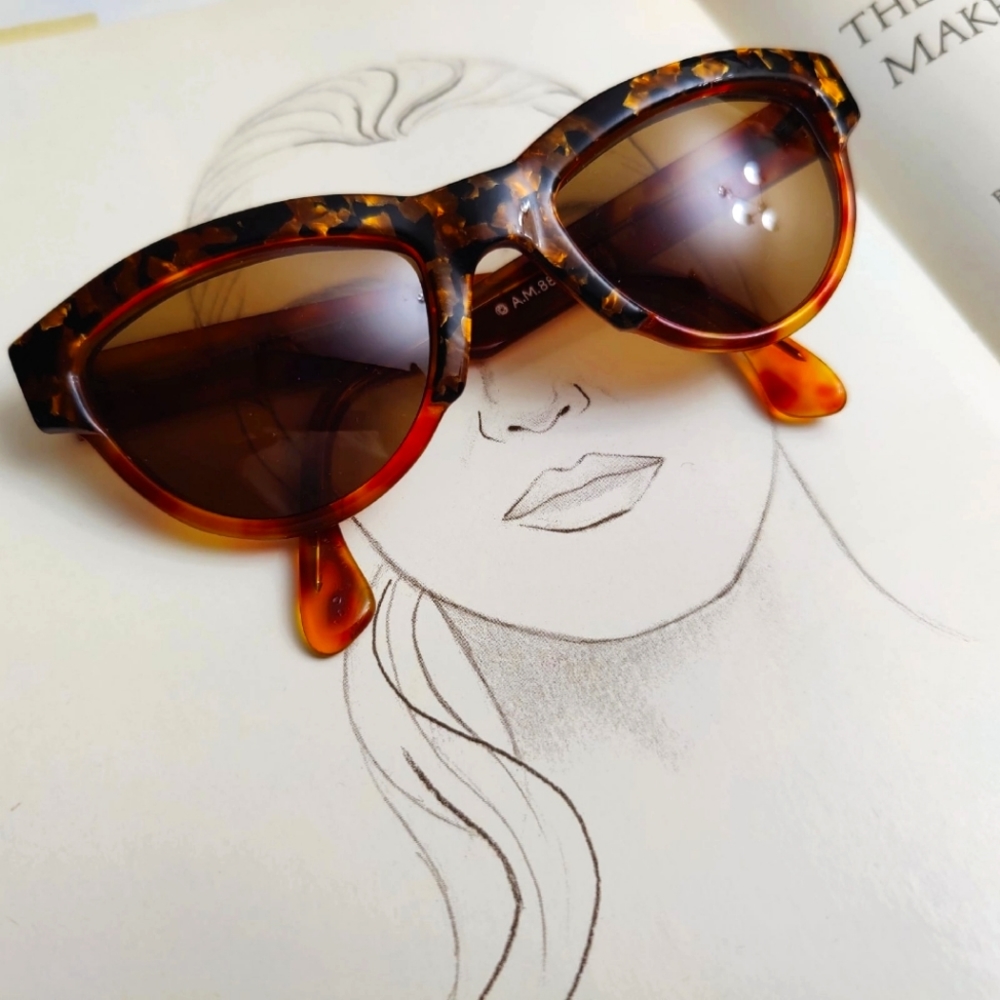 Vintage Sunglasses by Alain Mikli Paris Hand Made France 1980s
